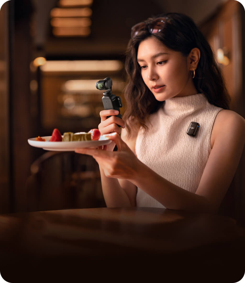 DJI Osmo Pocket 3 used for handheld filming